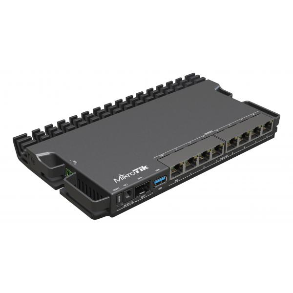 Mikrotik Rb5009upr+s+in Router Cablato 2.5 Gigabit Ethernet, Gigabit Ethernet Nero (routerbord 5009upr+s+in With - Marvell Armada Armv8 Cpu - [4-Core