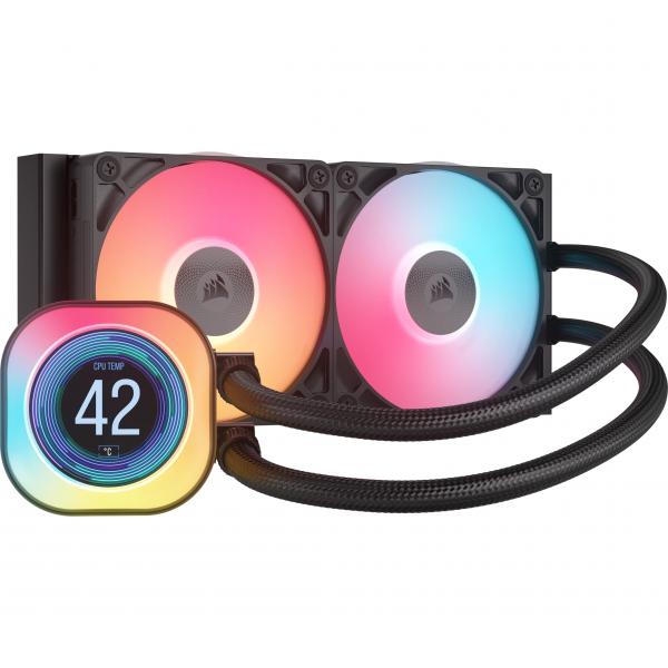 Corsair Icue Link Titan 240 Rx Lcd Processore Raffreddatore D'aria 12 Cm Nero 1 Pz (corsair Titan 240 Rx Lcd Cpu Cooler)