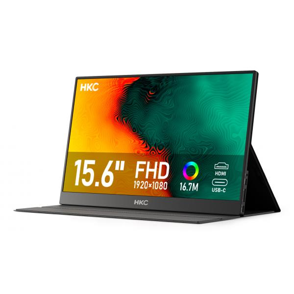 Hkc V16 Tv E Monitor Portatile Nero 39,6 Cm [15.6] 1920 X 1080 Pixel (hkc V16 16 Portable Monitor)