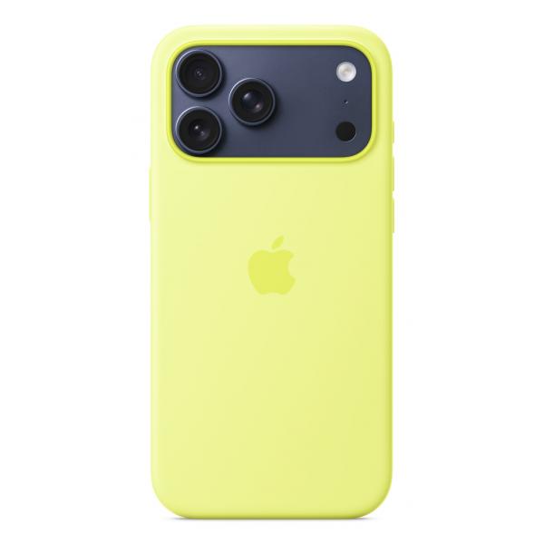 Apple Custodia Magsafe In Silicone Per Iphone 17 Pro Max - Giallo Neon (apple - Cover Posteriore Per Cellulare - Compatibilitã  Magsafe - Silicone -