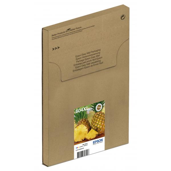 Epson 604xl Easymail Cartuccia D'inchiostro 4 Pz Originale Resa Elevata [xl] Nero, Ciano, Magenta, Giallo (epson Pineapple 604xl Easymail Multipack I