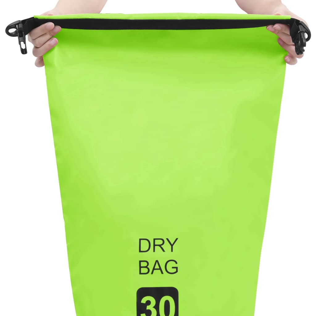 Borsa Impermeabile Verde 30 L In Pvc