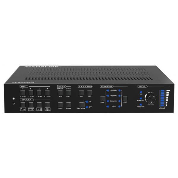 Vivolink Vlsc242m Scaler Video (hdbaset 3.0 18g 4x2 Seamless - Kvm Switcher W/ Multiview, - Hdbaset Receiver Included - Warranty: 36m)
