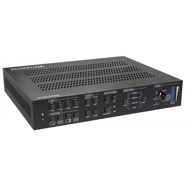 Vivolink Vlsc242m Scaler Video (hdbaset 3.0 18g 4x2 Seamless - Kvm Switcher W/ Multiview, - Hdbaset Receiver Included - Warranty: 36m) - Image 3