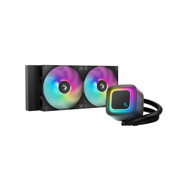 Deepcool Le240 V2 Processore Raffreddatore Di Liquidi Tutto In Uno 12 Cm Nero (deepcool Le240 V2 240mm Liquid Cpu Cooler, Dual 120mm Argb Fans, Anti-