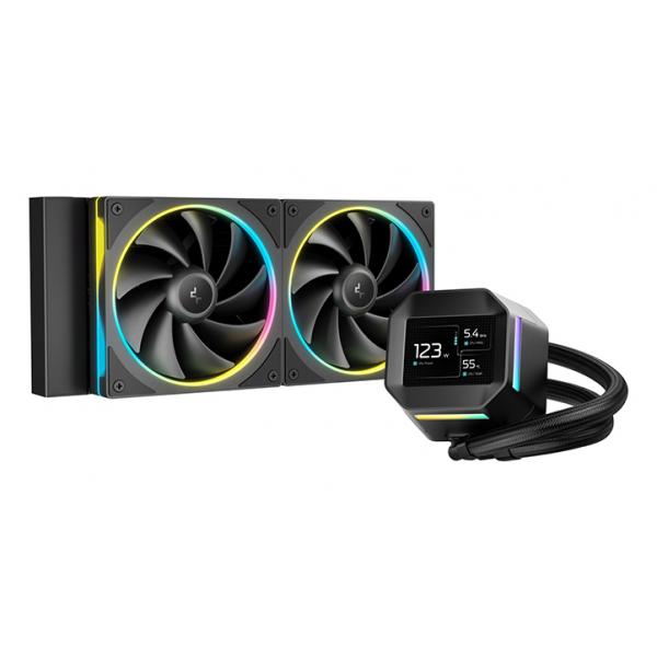 Deepcool Lm240 Processore Kit Di Raffreddamento A Liquido 12 Cm Nero 1 Pz (deepcool Lm240 Liquid Cpu Cooler With 2.4 Ips Display, 240mm Aio, Dual 120