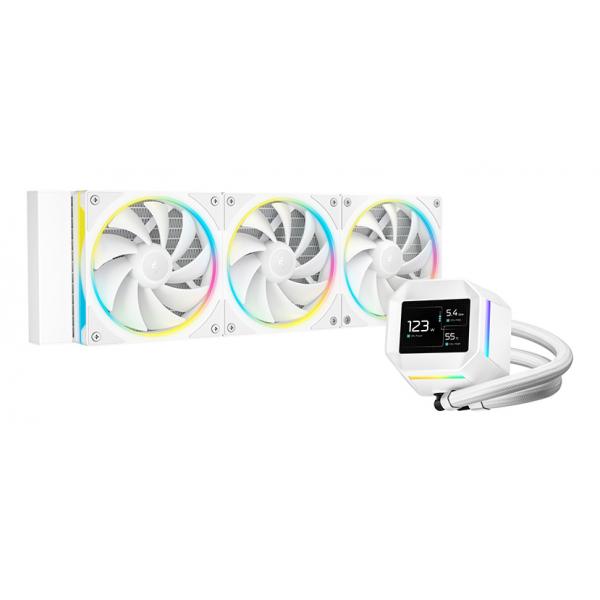 Deepcool Lm360 Wh Processore Kit Di Raffreddamento A Liquido 12 Cm Bianco 1 Pz (deepcool Lm360 Liquid Cpu Cooler With 2.4 Ips Display, 360mm Aio, Tri