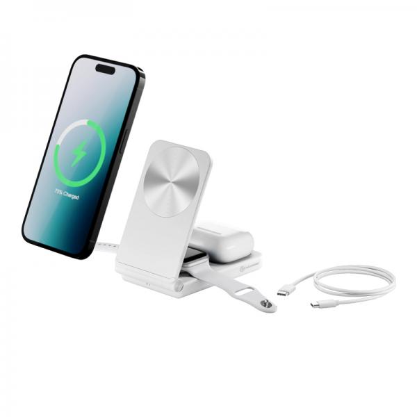 Alogic Yoga 3-IN-1 Wireless Charging Stand White