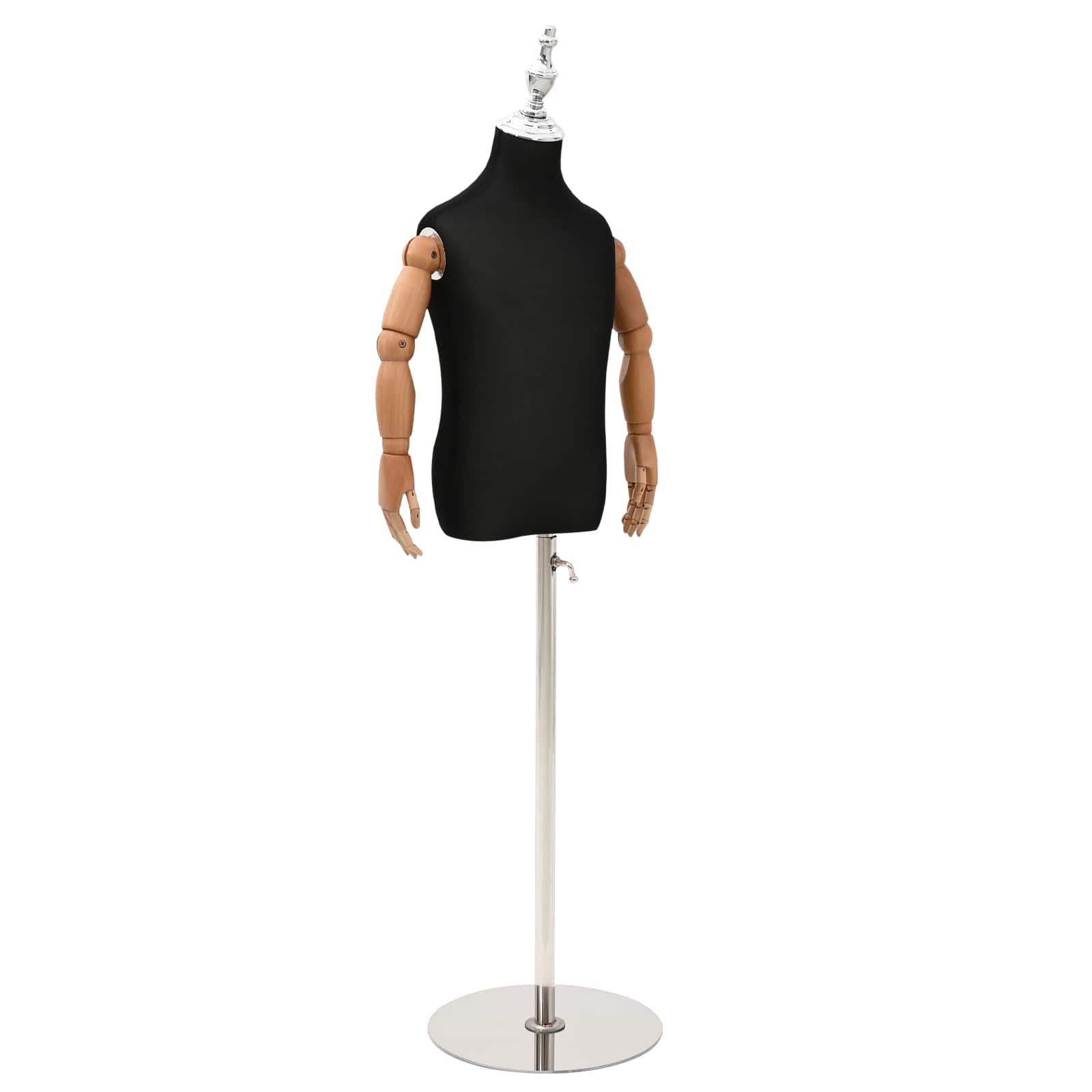 Manichino Regolabile 120-150 Cm Con Base Unisex Pp Nero - Image 4
