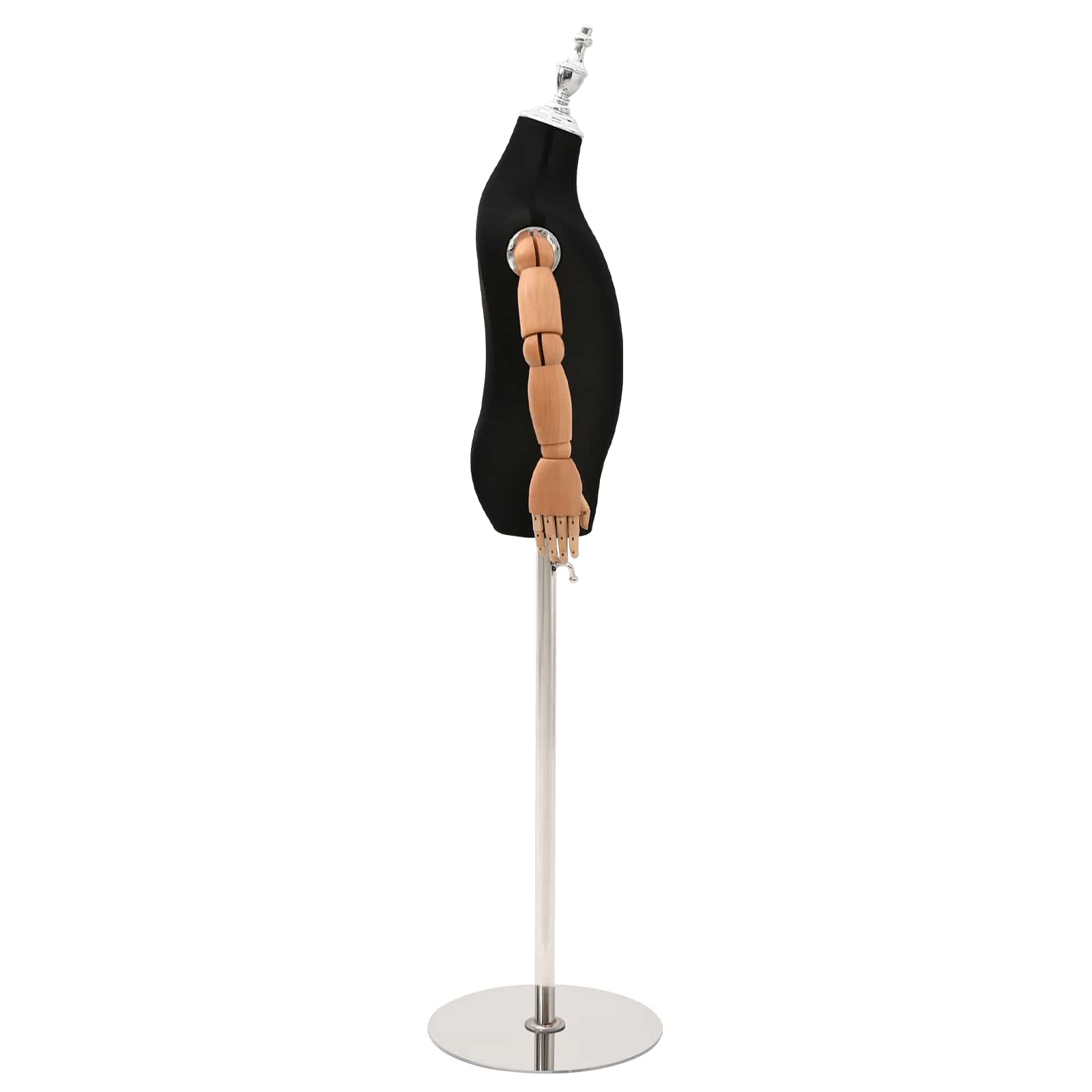 Manichino Regolabile 120-150 Cm Con Base Unisex Pp Nero - Image 5