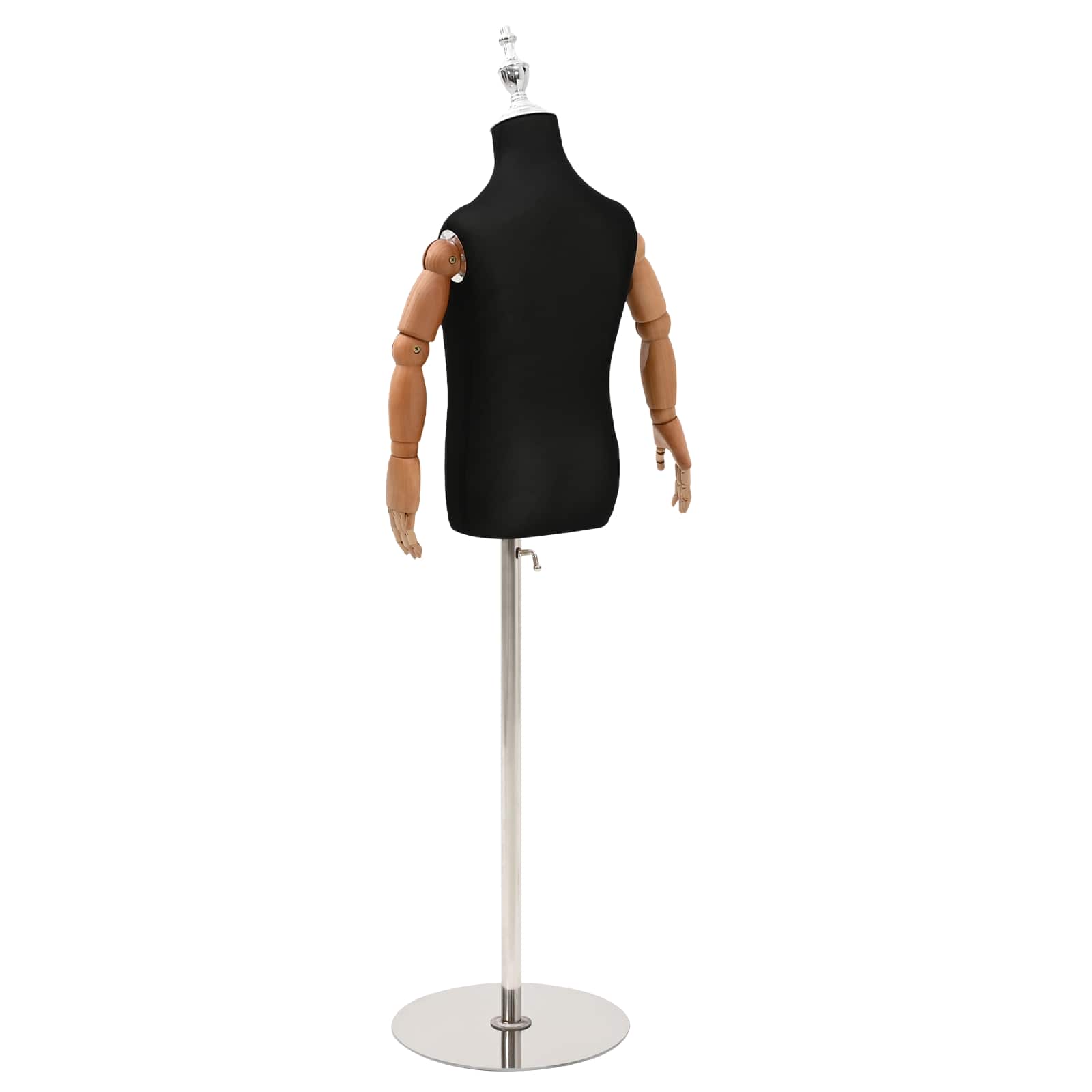 Manichino Regolabile 120-150 Cm Con Base Unisex Pp Nero - Image 6
