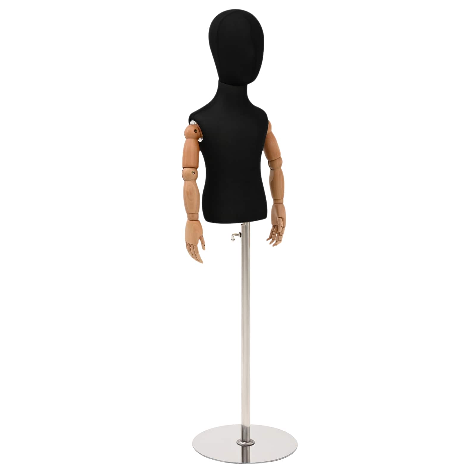Manichino Regolabile 120-157 Cm Con Base Unisex Pp Nero - Image 4
