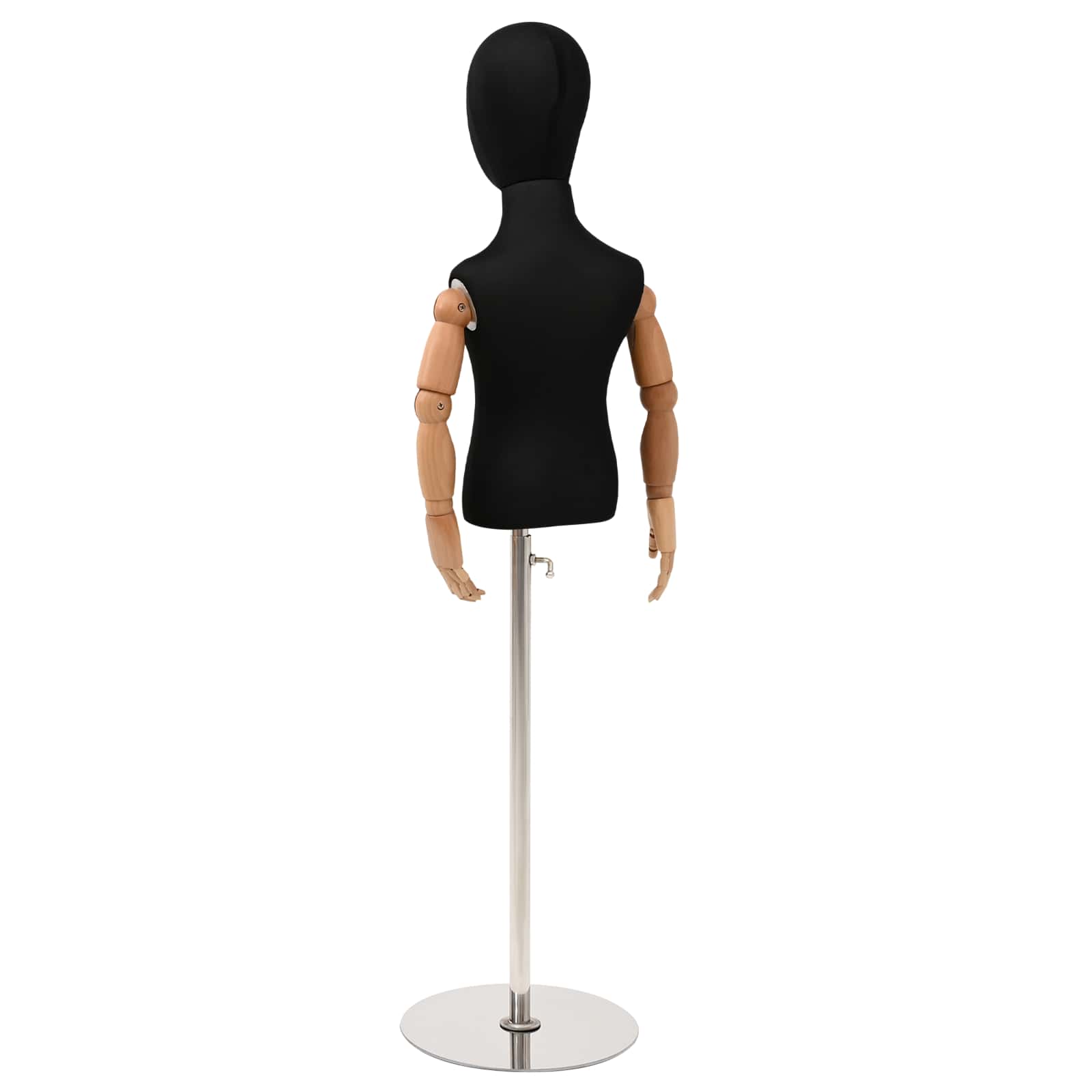 Manichino Regolabile 120-157 Cm Con Base Unisex Pp Nero - Image 6