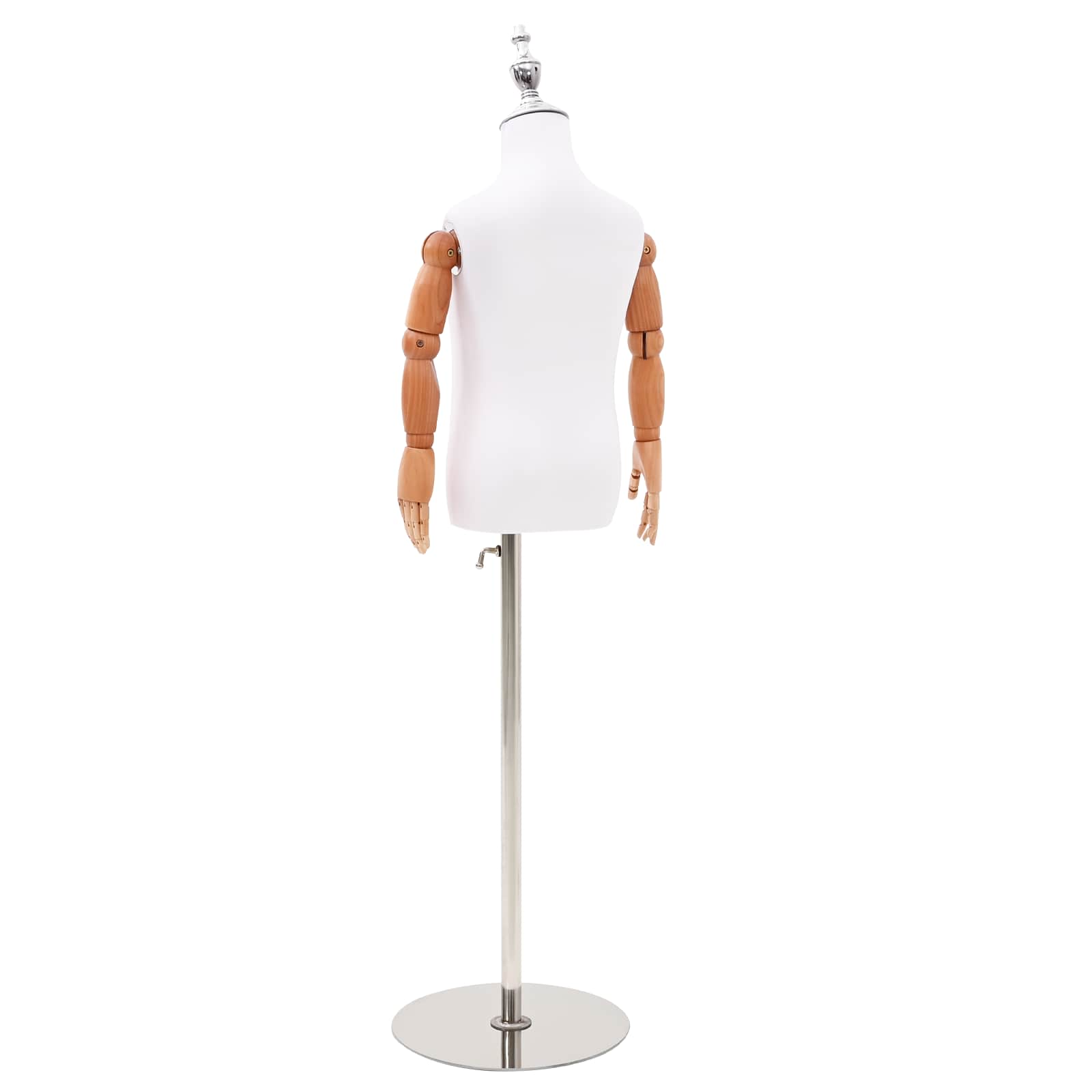 Manichino Regolabile 120-150 Cm Con Base Unisex Pp Bianco - Image 6