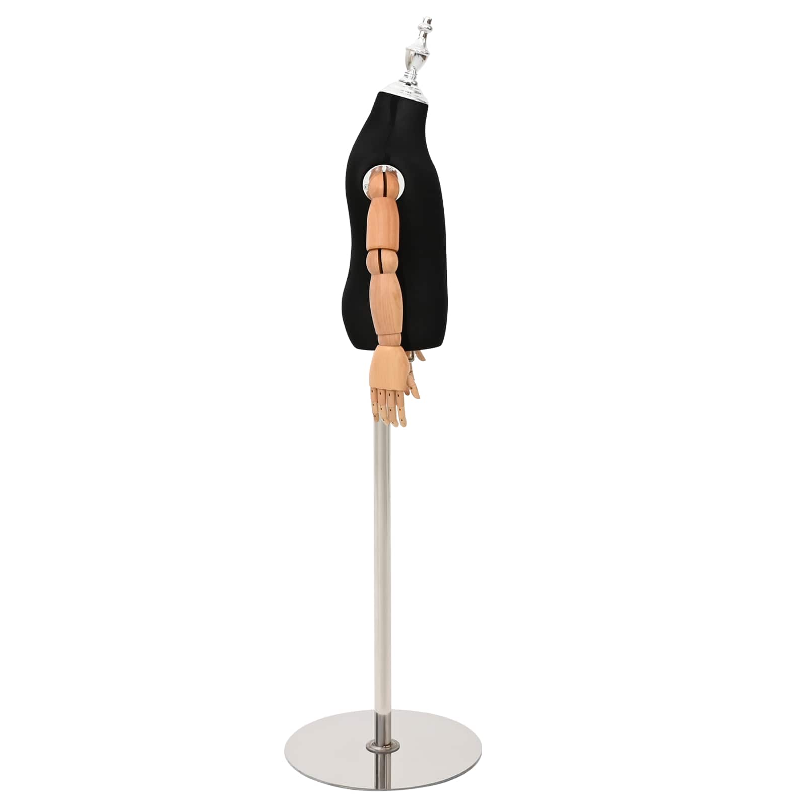 Manichino Regolabile 120-157 Cm Con Base Unisex Pp Nero - Image 5