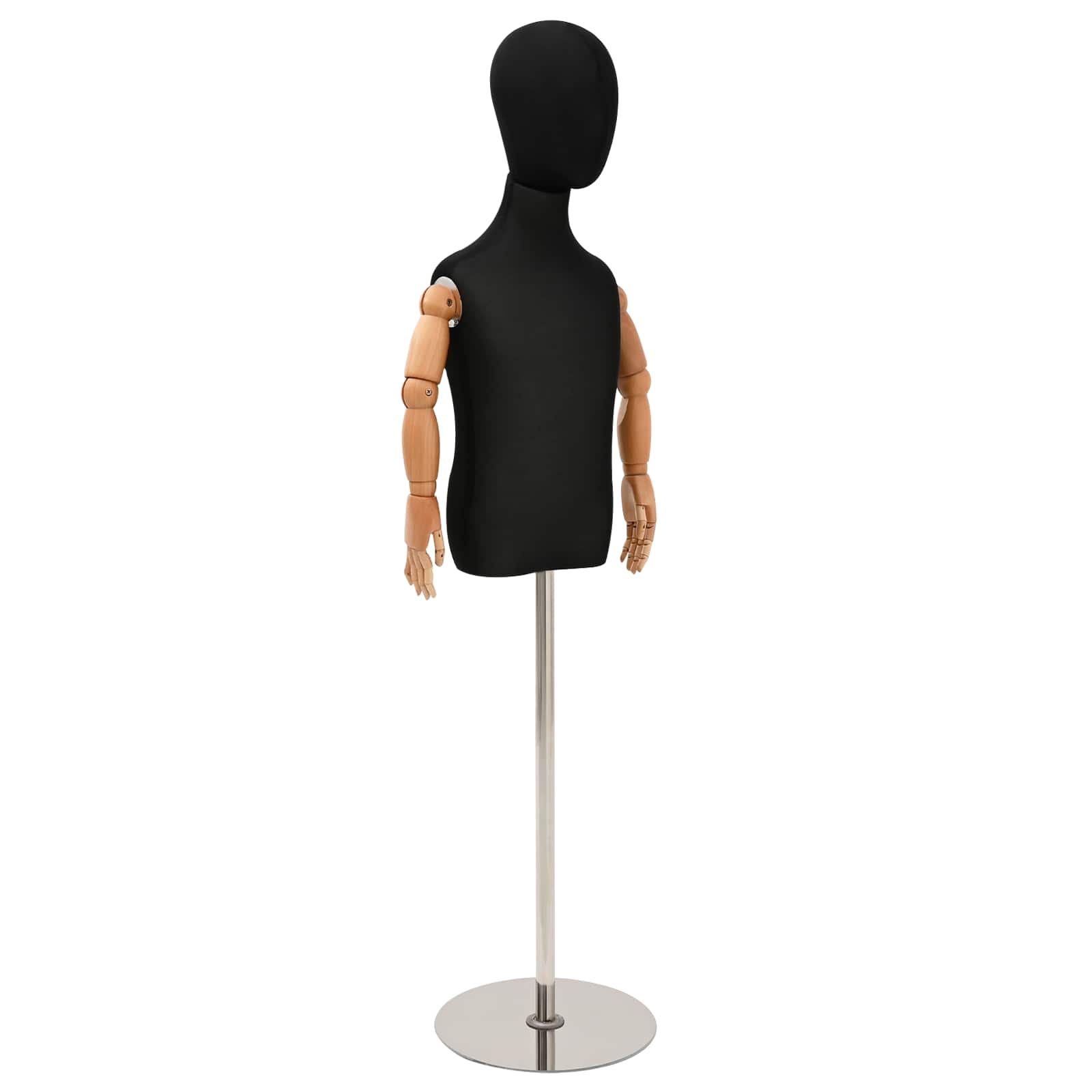 Manichino Regolabile 120-150 Cm Con Base Unisex Pp Nero - Image 4
