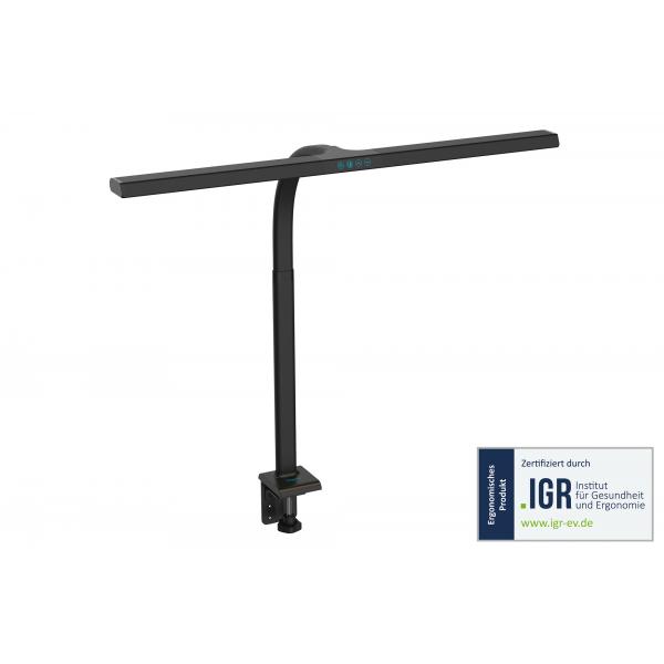 Led Desklamp 80cm 2400lm16w Bl - Black