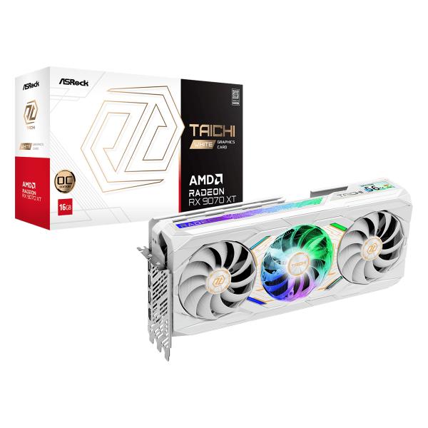 Asrock Taichi Radeon Rx 9070 Xt White 16gb Oc Amd Gddr6 (rx9070xt Tcw 16go)