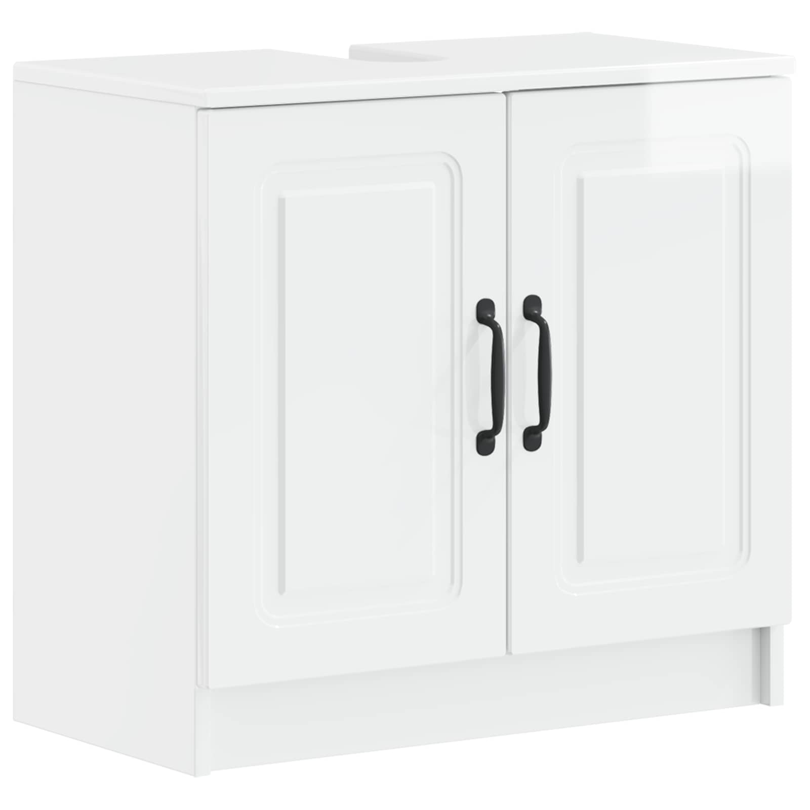 Armadio Per Lavabo Da Bagno Utrecht Bianco Lucido