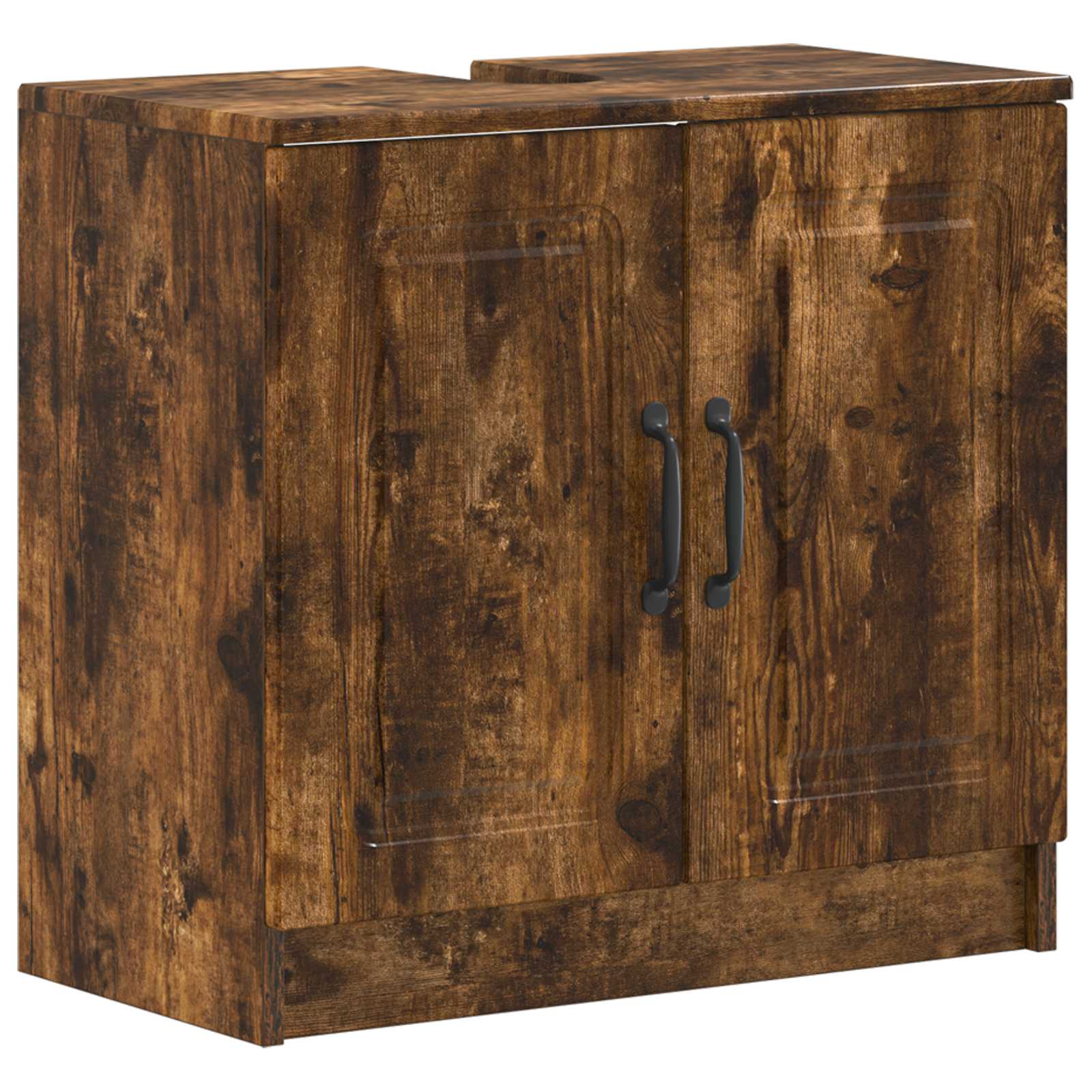 Armadio Per Lavabo Da Bagno Utrecht Rovere Fumo