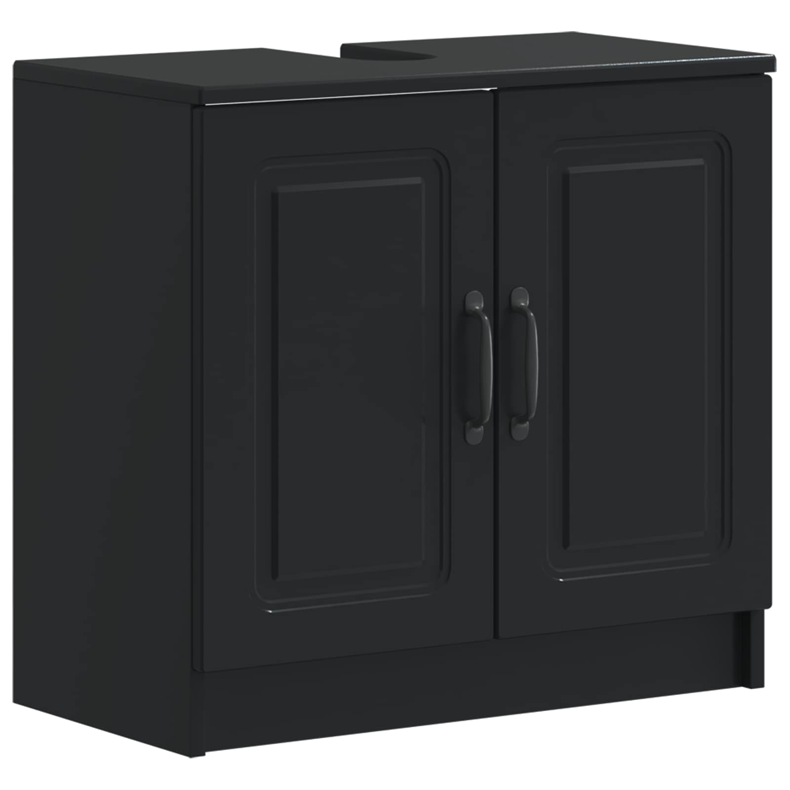 Armadio Per Lavabo Da Bagno Utrecht Nero 59,5 X 31,5 X 59 cm