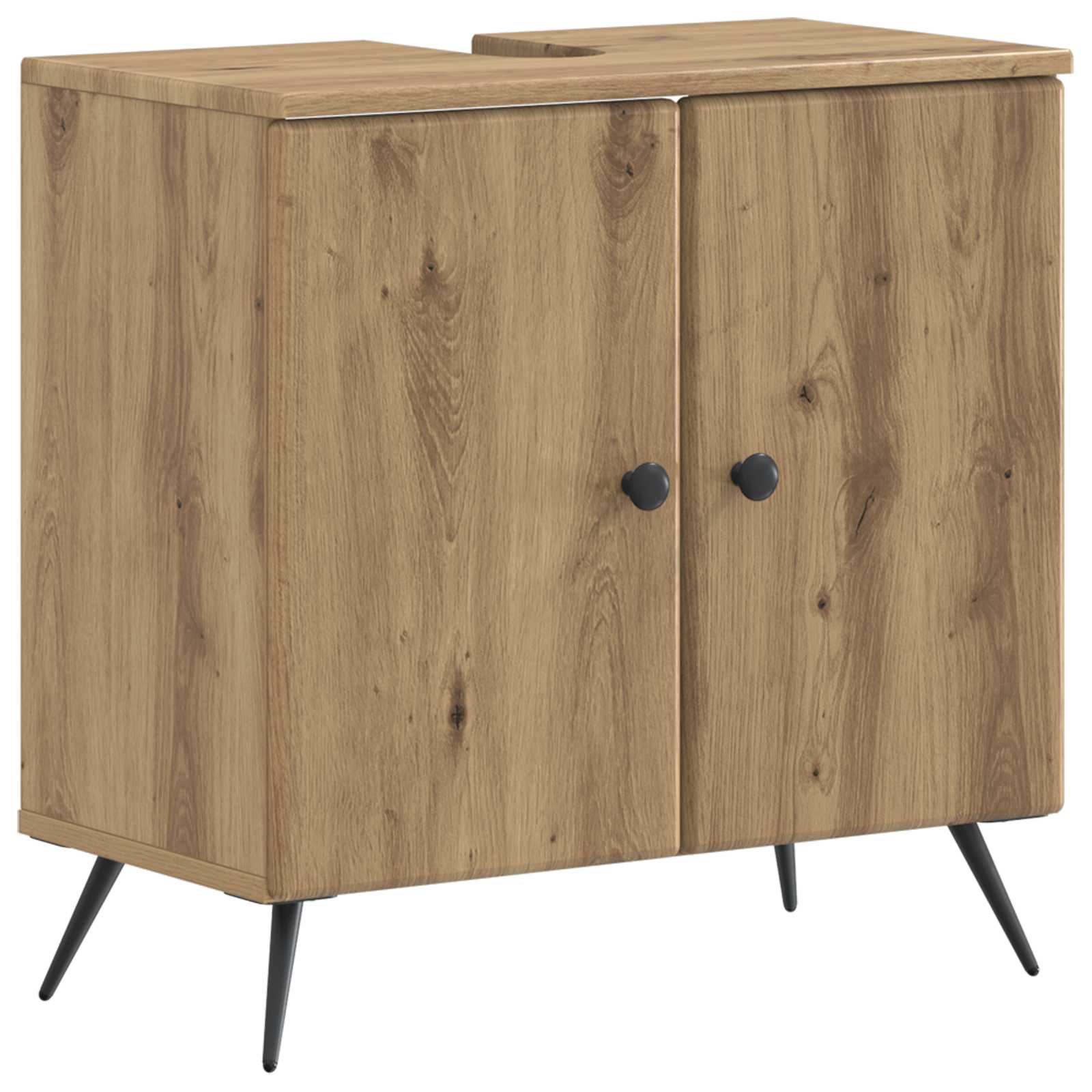 Armadio Per Lavabo Da Bagno Breda Rovere Artigianale