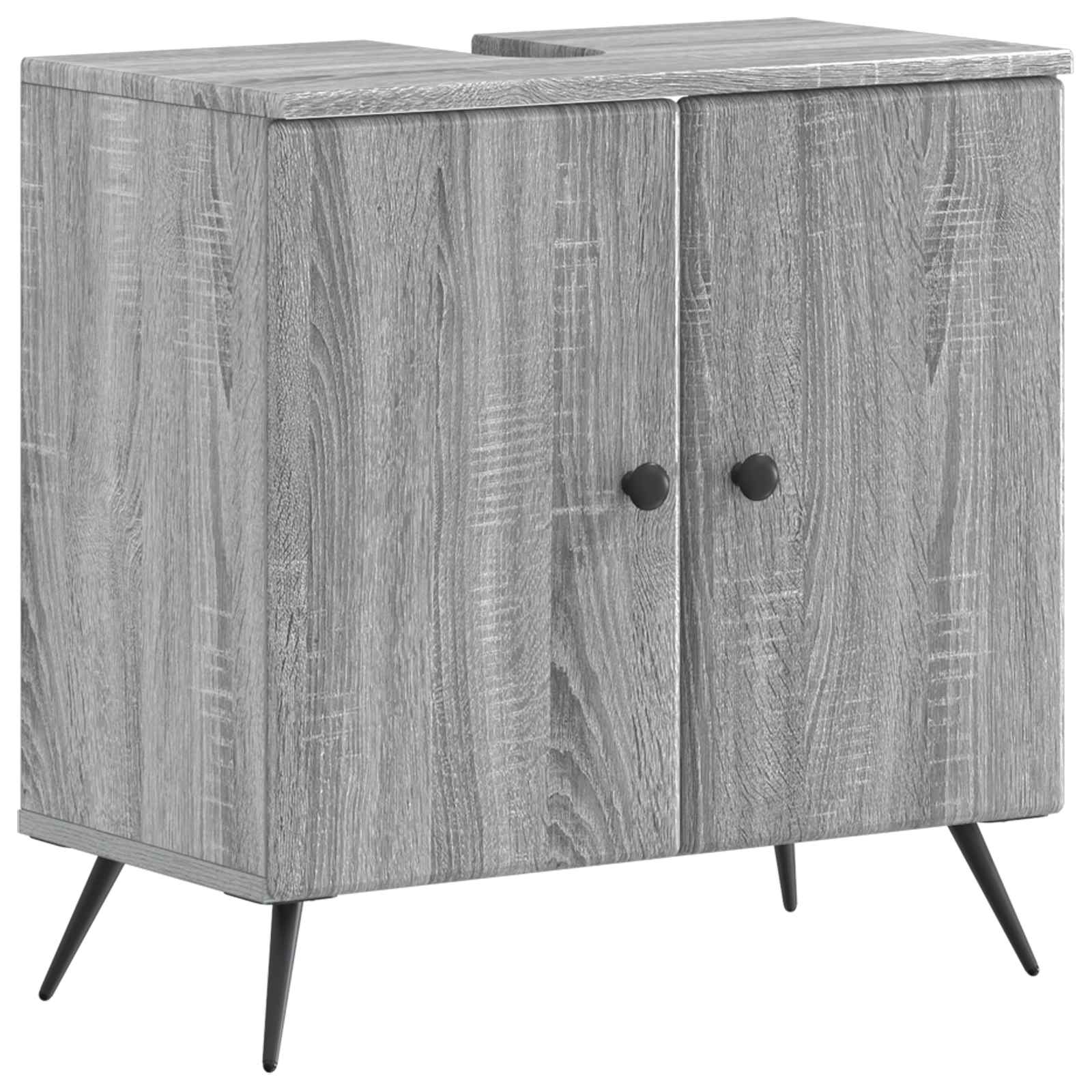 Armadio Per Lavabo Da Bagno Breda Sonoma Grigio
