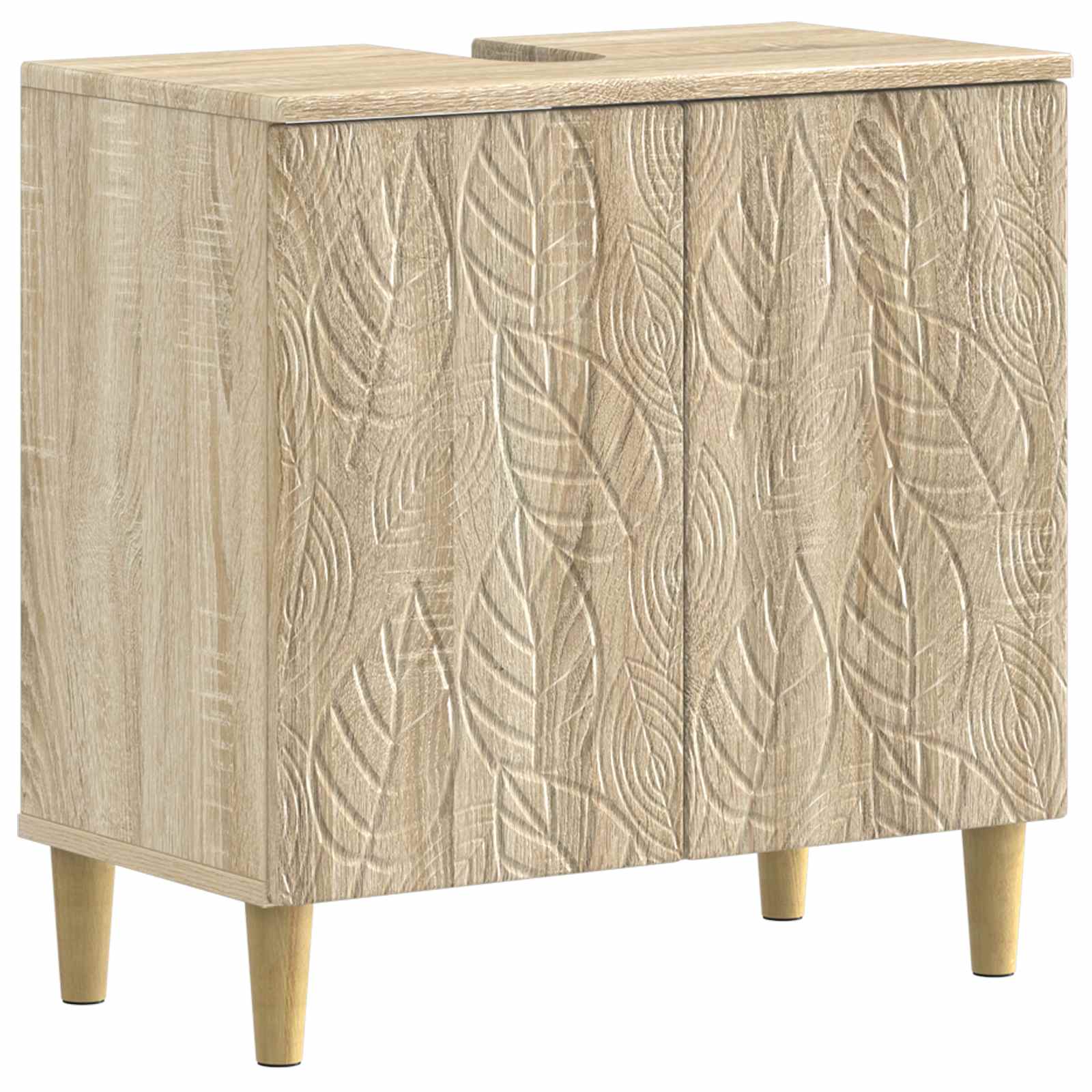 Armadio Per Lavabo Da Bagno Delft Rovere Sonoma