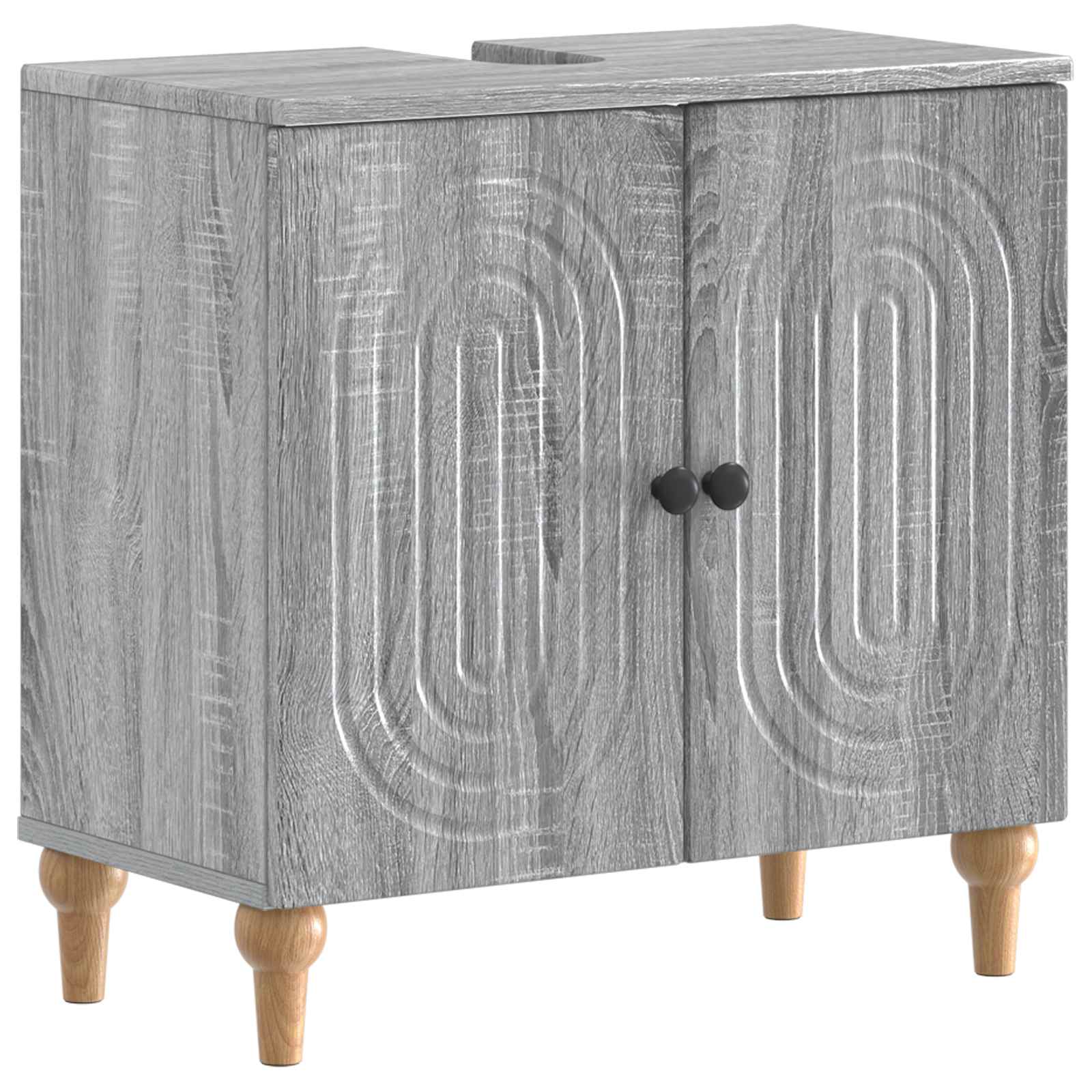 Armadio Per Lavabo Da Bagno Alkmaar Sonoma Grigio