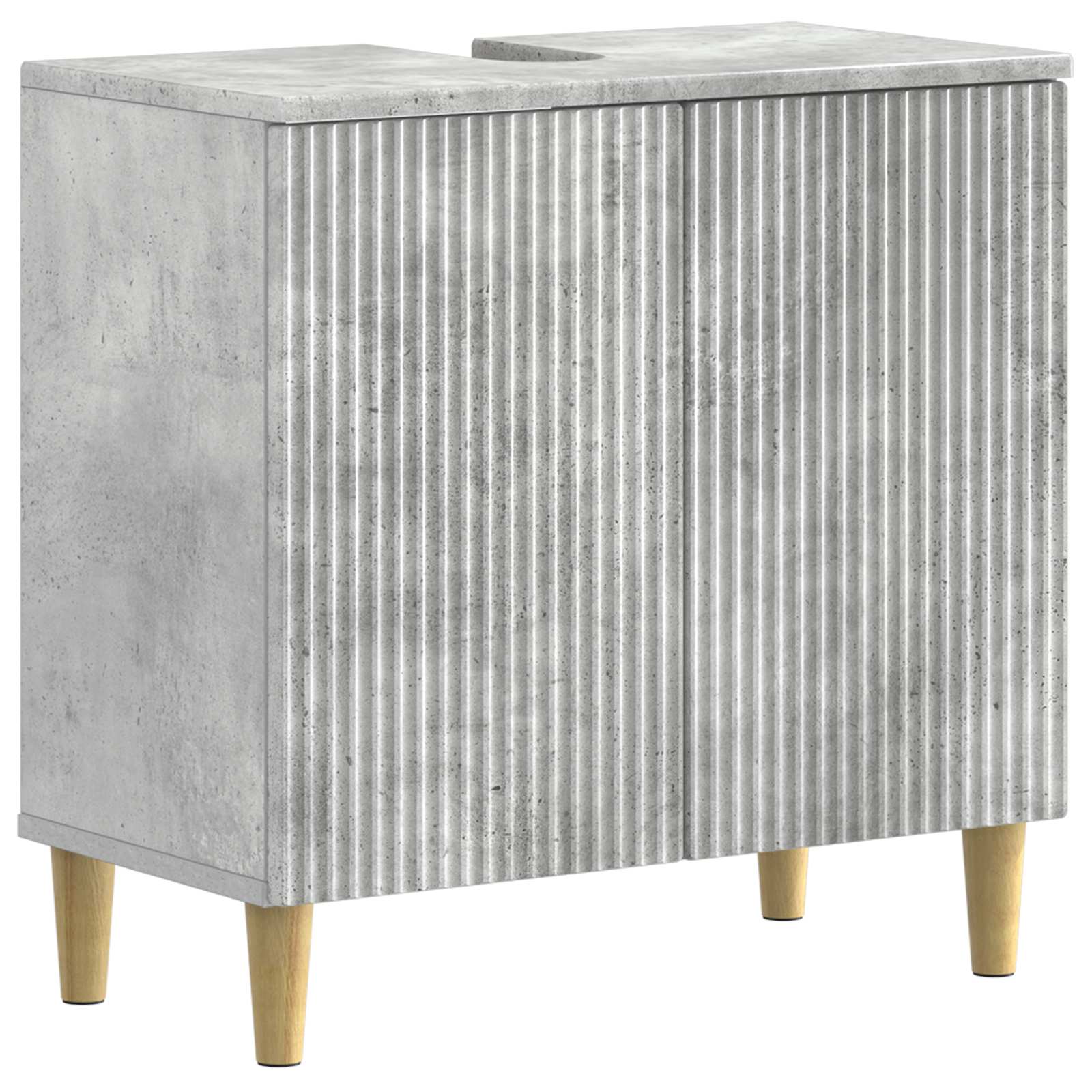 Armadio Per Lavabo Da Bagno Arnhem Grigio Cemento