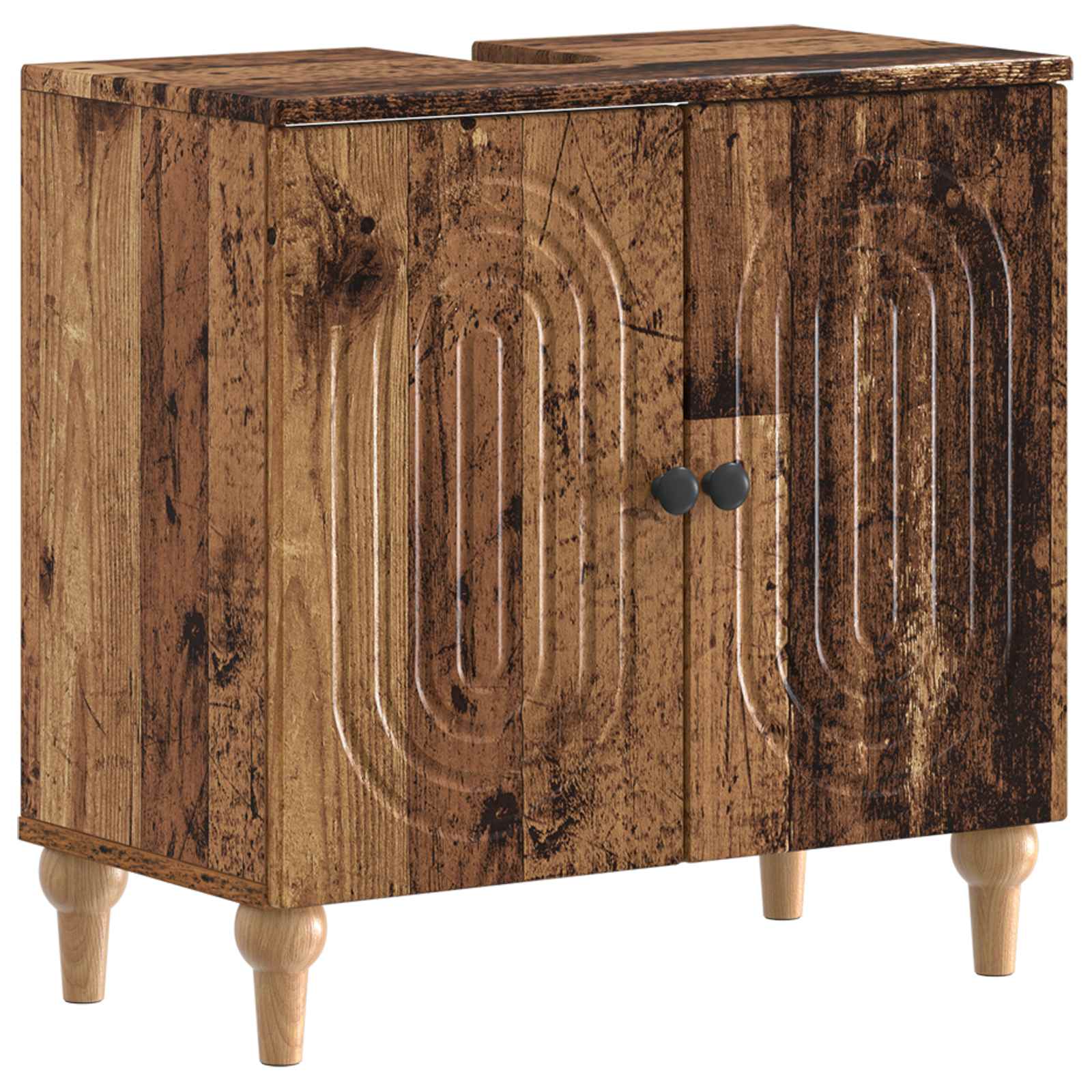 Armadio Per Lavabo Da Bagno Alkmaar Legno Antico