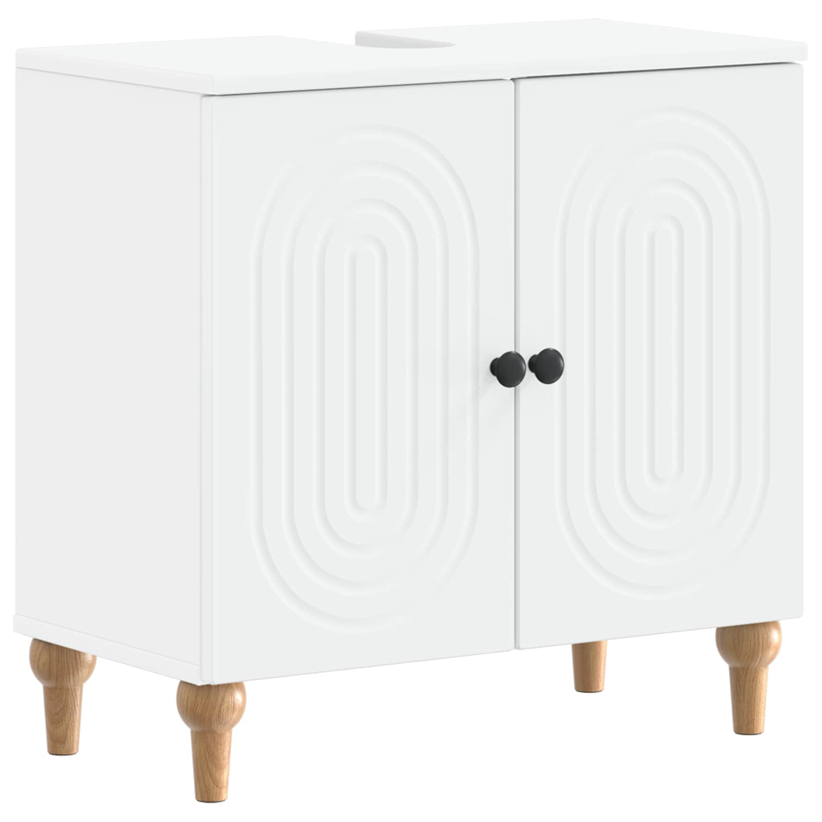 Armadio Per Lavabo Da Bagno Alkmaar Bianco 59,5 X 31,5 X 59 cm