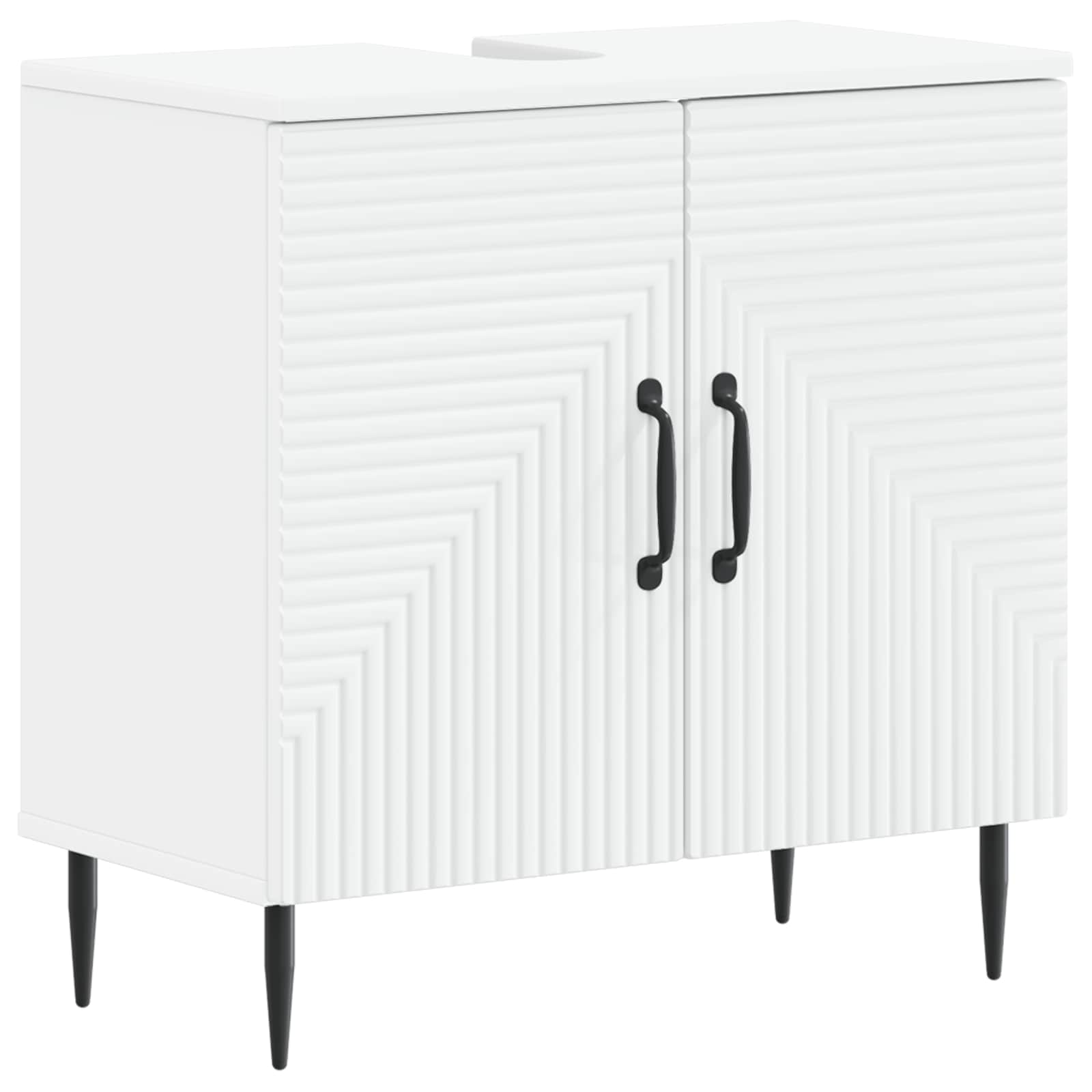 Armadio Per Lavabo Da Bagno Haarlem Bianco 59,5 X 31,5 X 59 cm