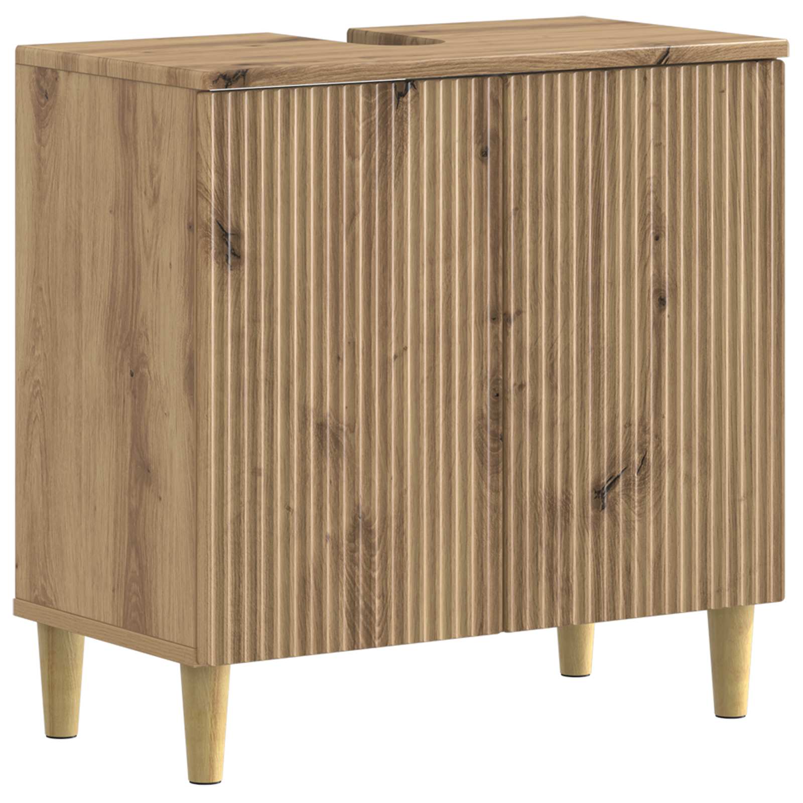 Armadio Per Lavabo Da Bagno Arnhem Rovere Artigianale