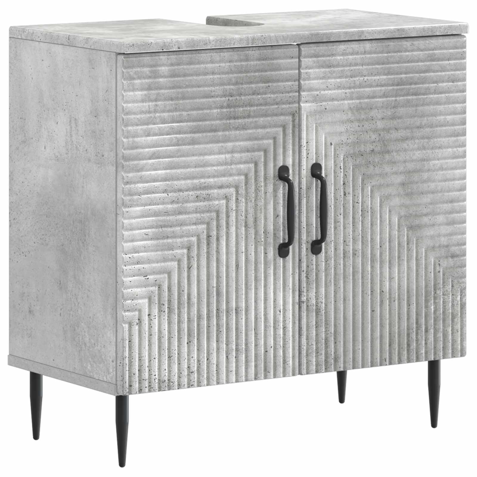 Armadio Per Lavabo Da Bagno Haarlem Grigio Cemento