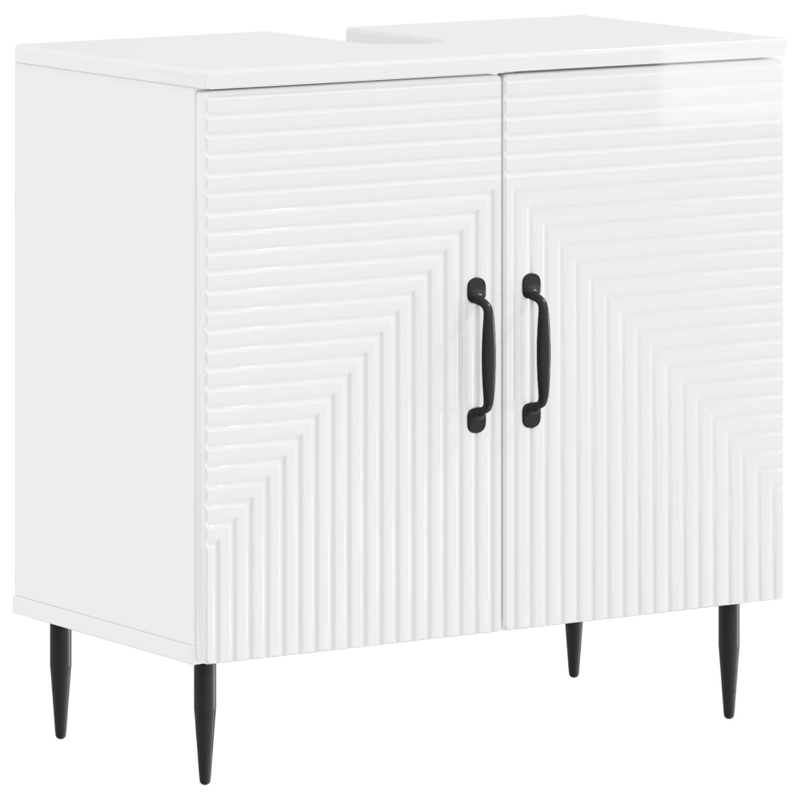 Armadio Per Lavabo Da Bagno Haarlem Bianco Lucido