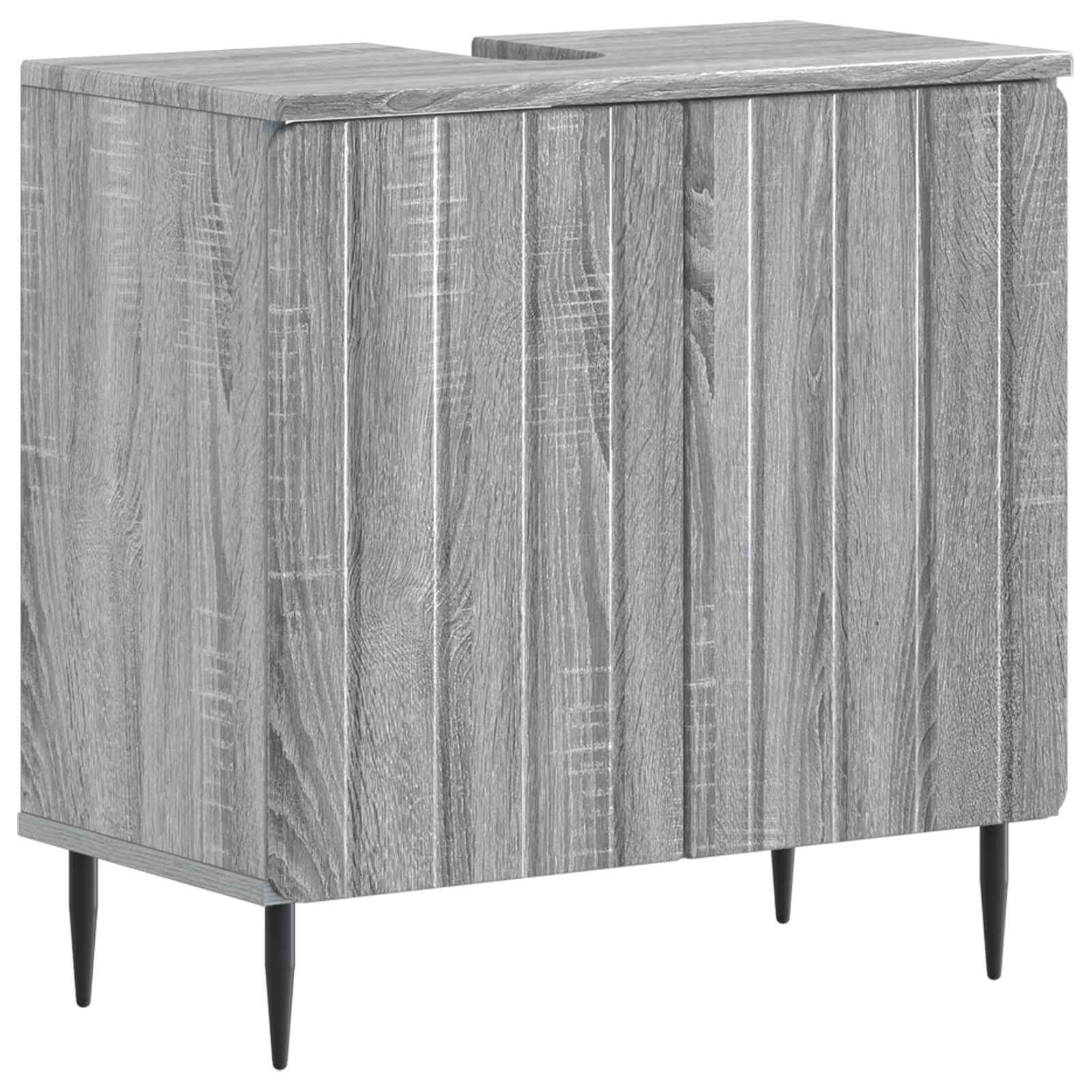 Armadio Per Lavabo Da Bagno Zwolle Sonoma Grigio
