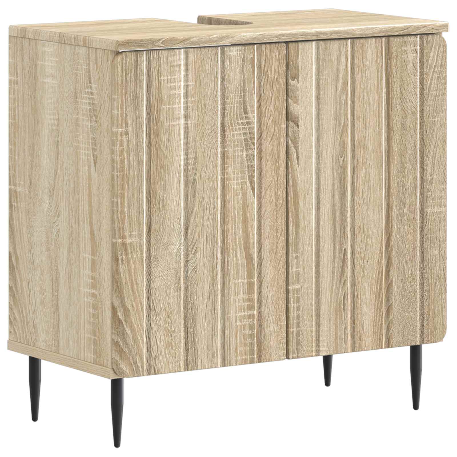 Armadio Per Lavabo Da Bagno Zwolle Rovere Sonoma