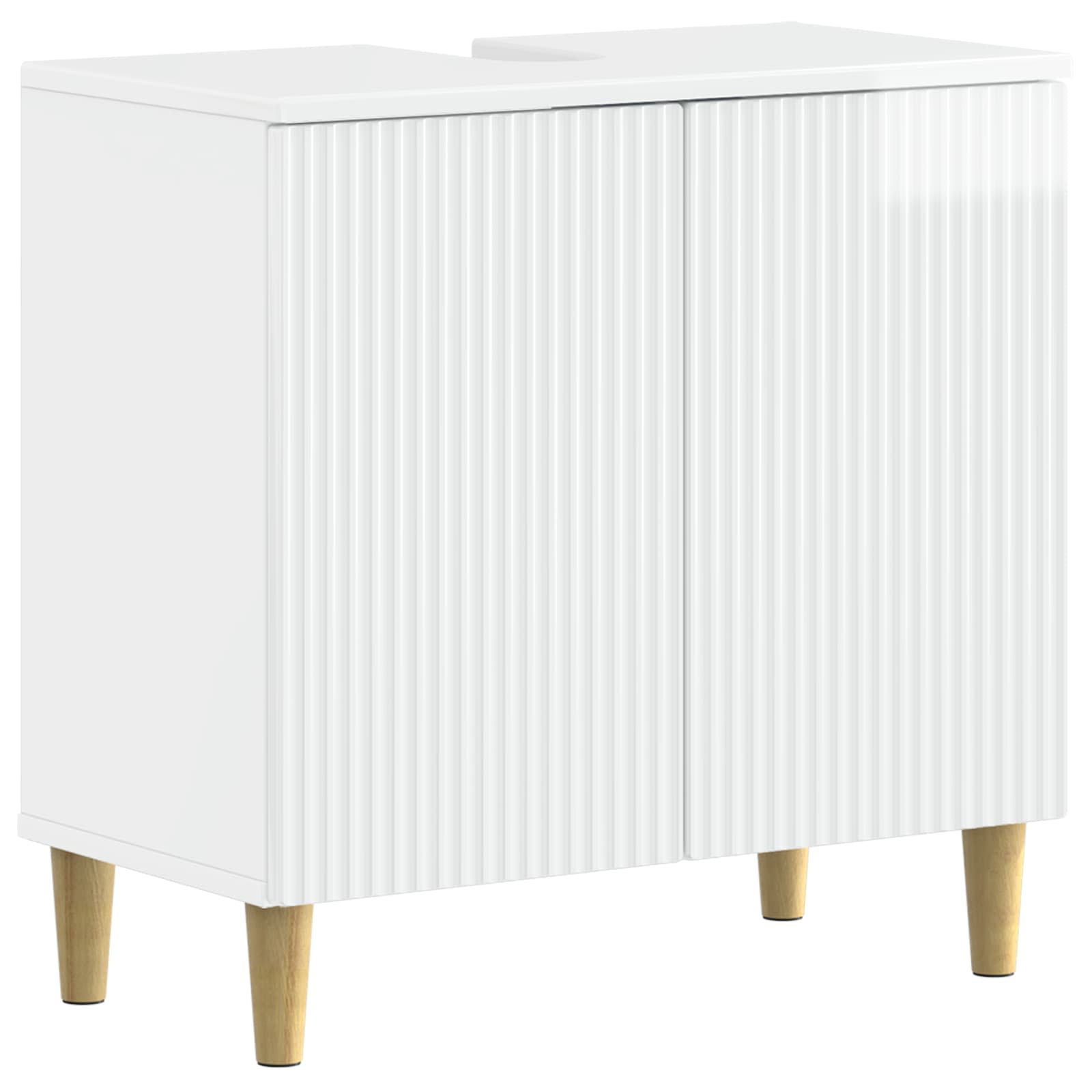 Armadio Per Lavabo Da Bagno Arnhem Bianco Lucido