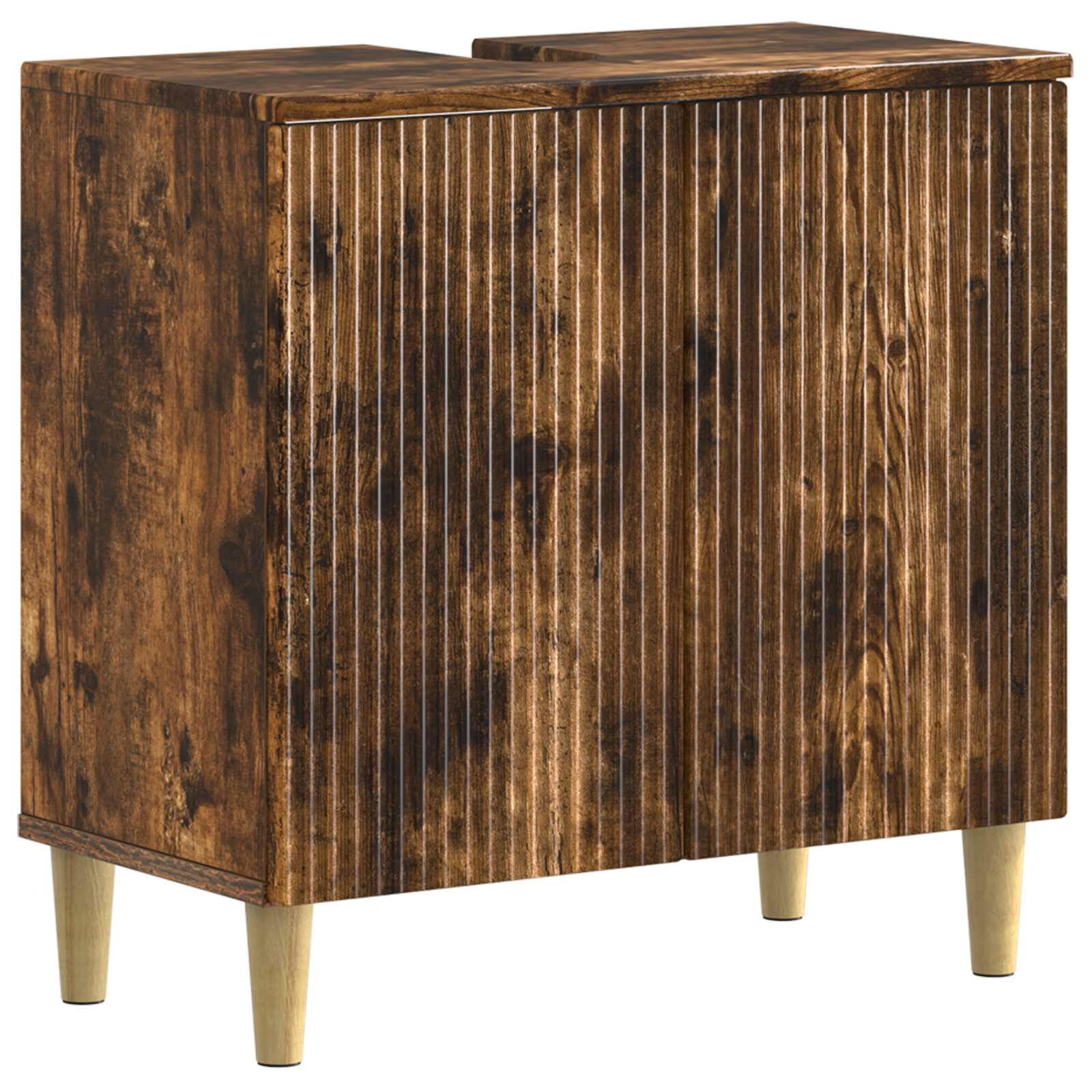Armadio Per Lavabo Da Bagno Arnhem Rovere Fumo