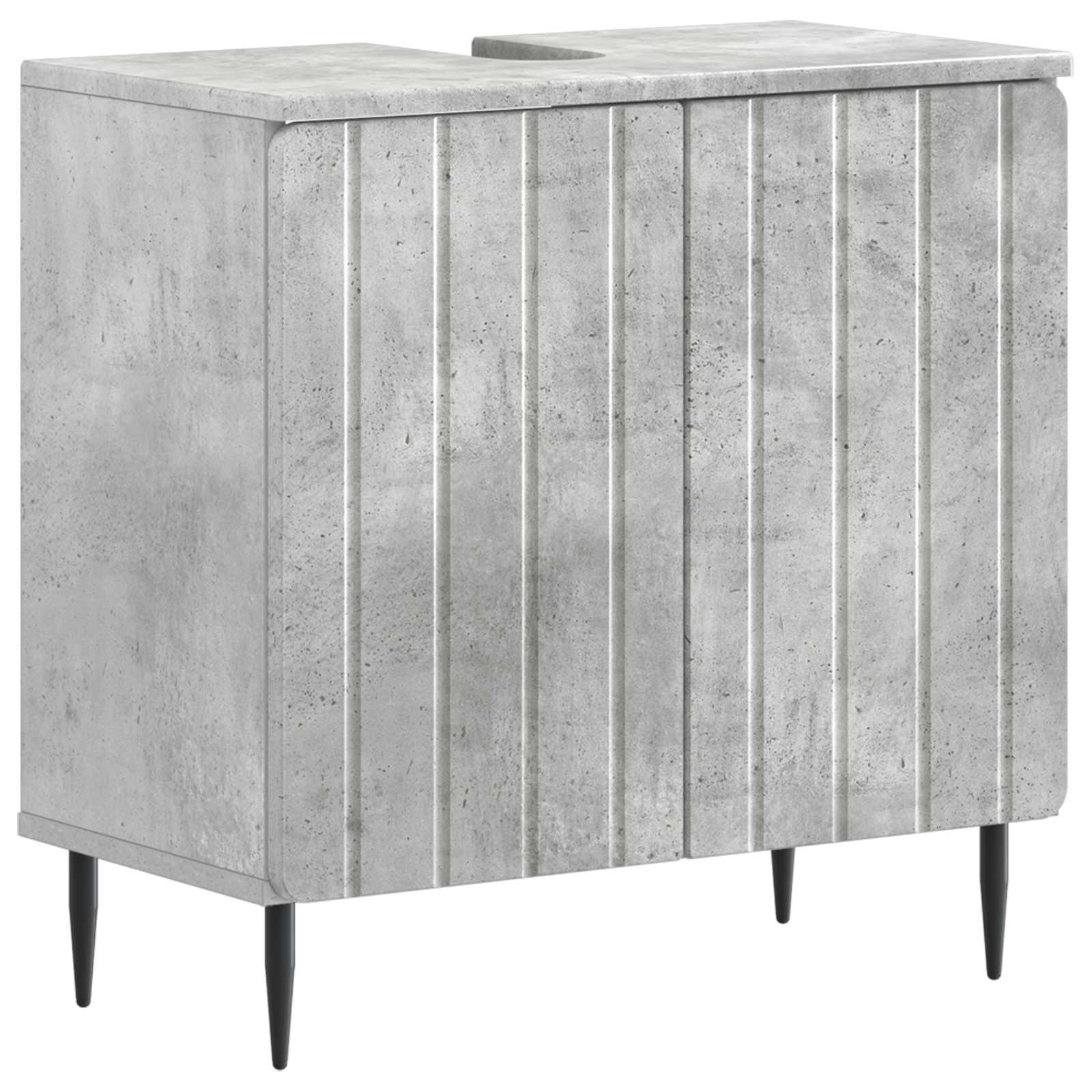 Armadio Per Lavabo Da Bagno Zwolle Grigio Cemento