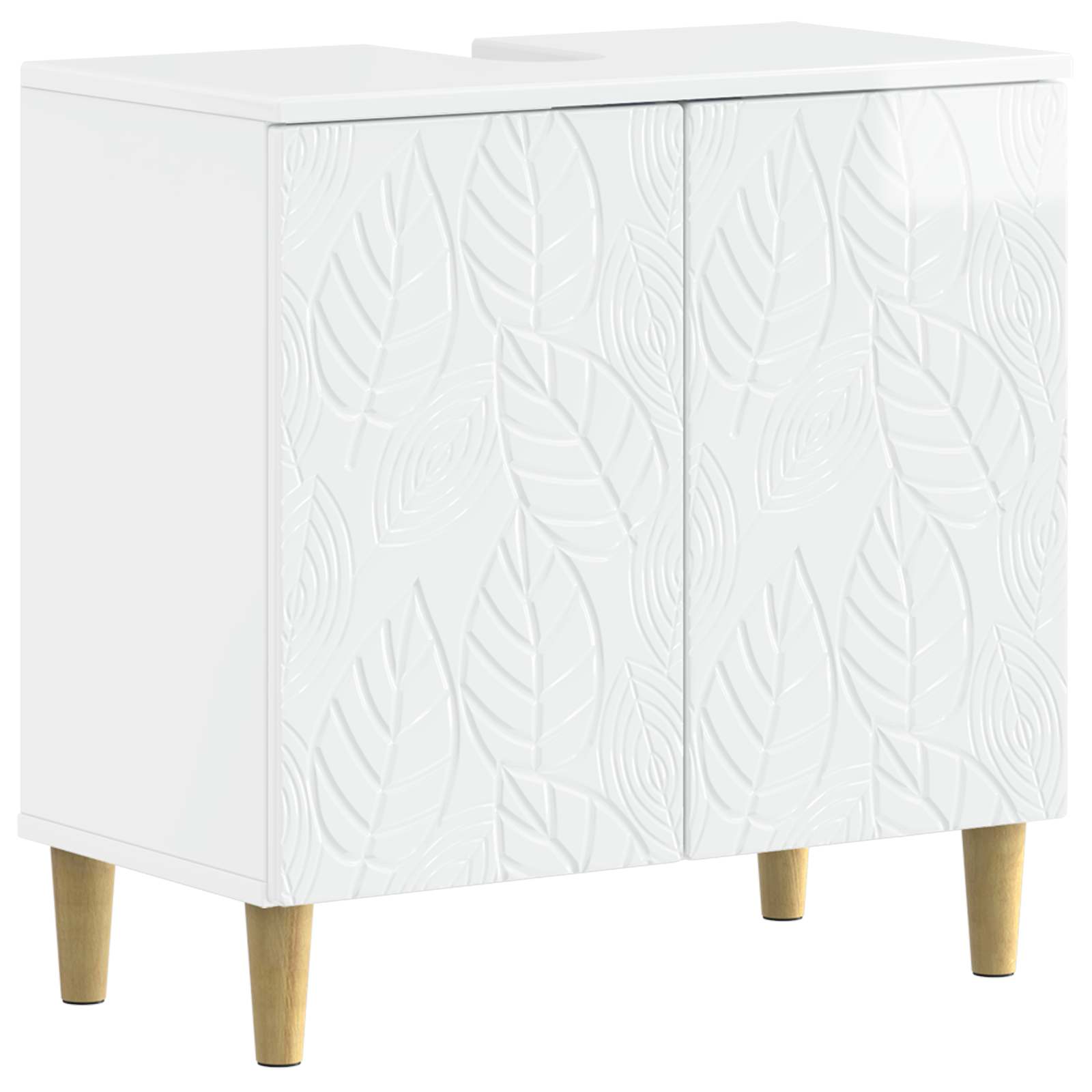 Armadio Per Lavabo Da Bagno Delft Bianco Lucido