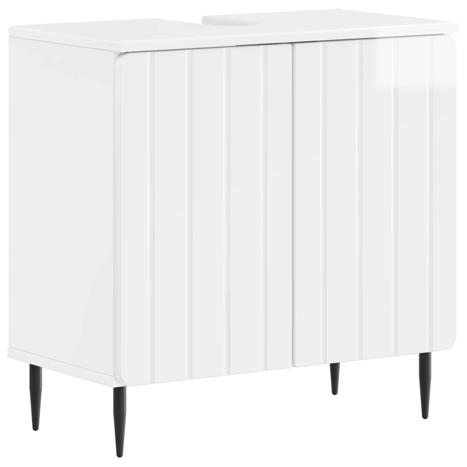 Armadio Per Lavabo Da Bagno Zwolle Bianco Lucido