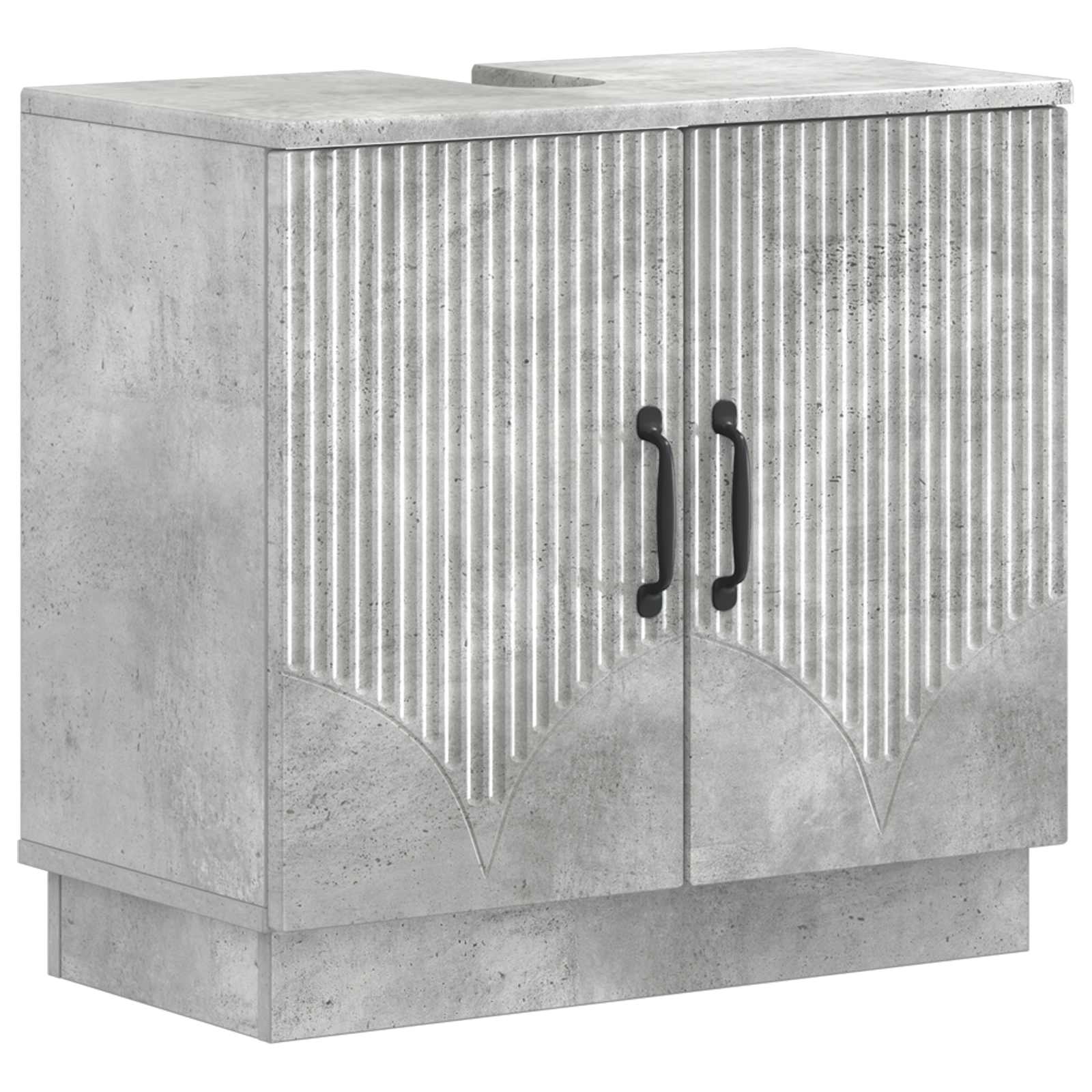 Armadio Per Lavabo Da Bagno Hoorn Grigio Cemento