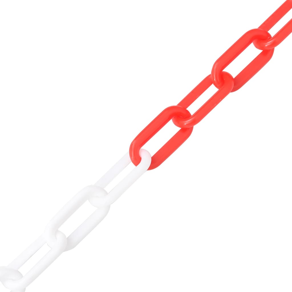 Catena Segnaletica Rossa E Bianca 100 M Ø8 Mm In Plastica