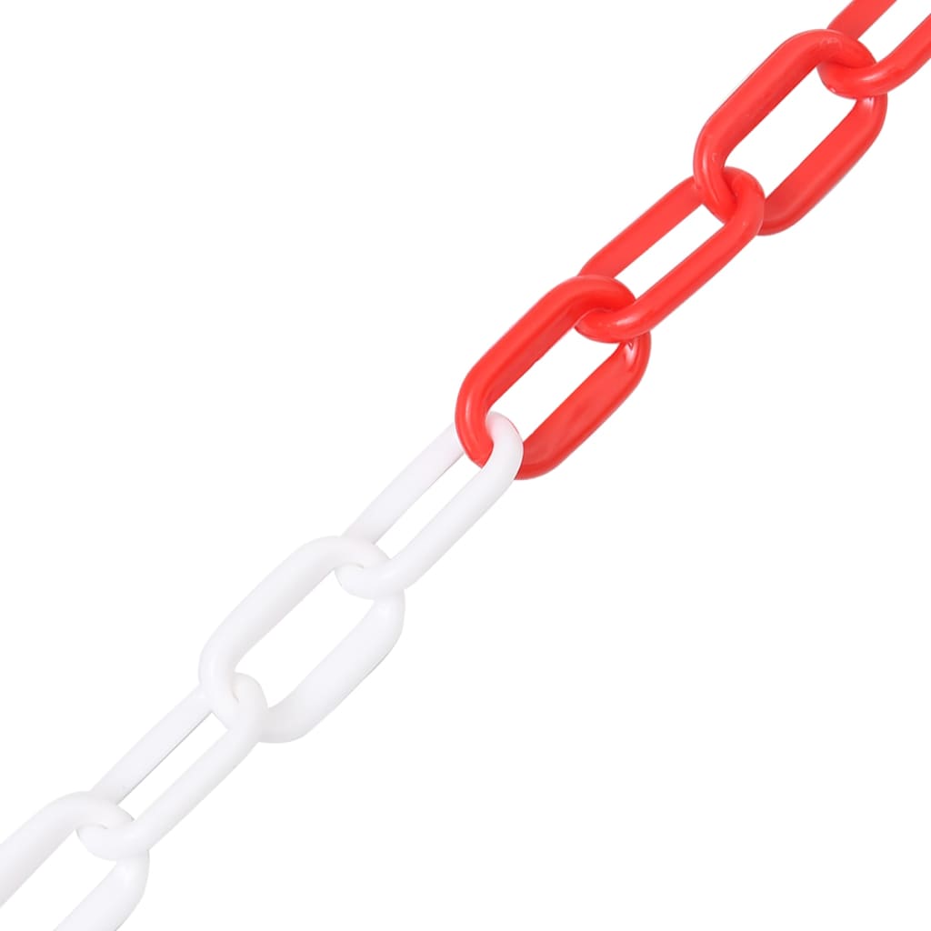 Catena Segnaletica Rossa E Bianca 100 M Ø6 Mm In Plastica