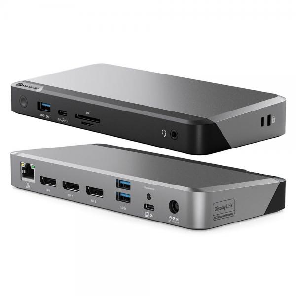 Alogic Dx3 Triple 4k Display Universal Docking Station