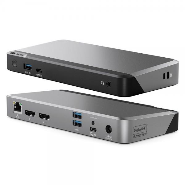 Alogic Dx2 Dual 4k Display Universal Docking Station With 65w Power Delivery