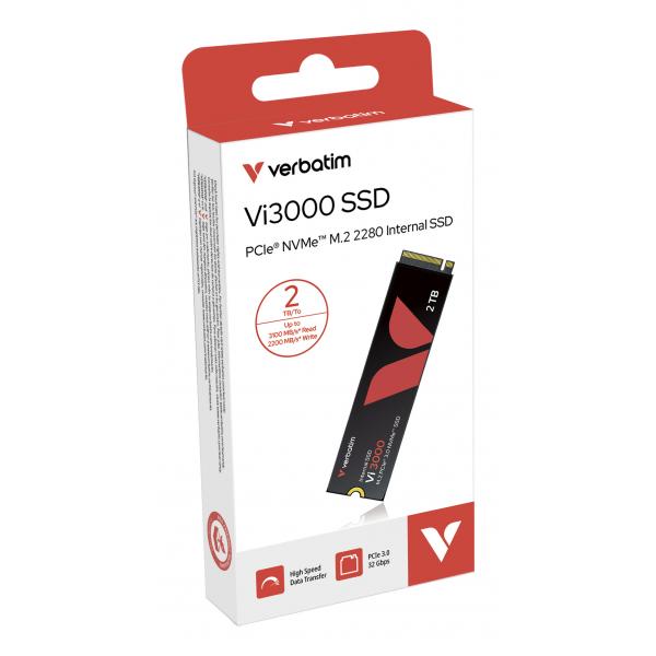 Verbatim Ssd Interno Vi3000 2tb M.2 PcI-E R/w 3300/3300 Gen 3x4