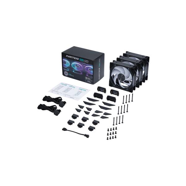 Phanteks D30 120mmdrgb Pwm Triple Fan Pack - Black